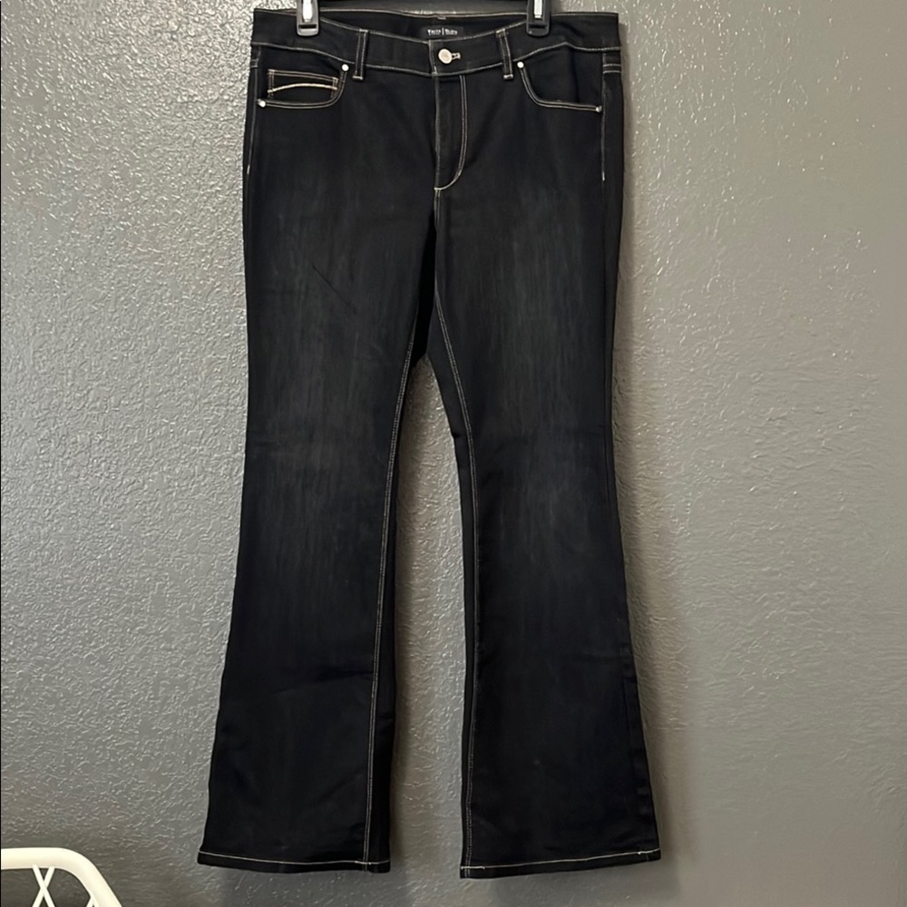 Black Flare Wide Leg Jeans